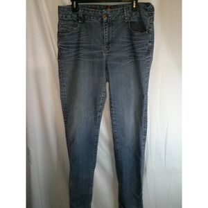 Vintage‎ Sasson Skinny Leg Shuffle Ooh La La Denim Blue Wash Women's Size 12